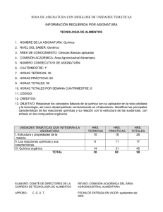 Clasificación para la Identificación de la Flexibilidad Curricular de