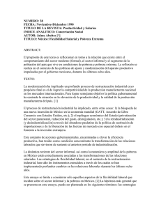 NUMERO: 38 FECHA: Noviembre-Diciembre 1990 TITULO DE LA REVISTA: Productividad y Salarios