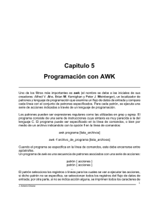 Capitulo 5 Programación con AWK