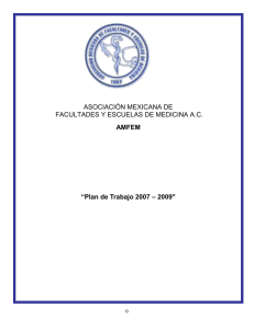 ASOCIACIÓN MEXICANA DE FACULTADES Y ESCUELAS DE MEDICINA A.C. AMFEM