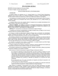 Reforma: Estatuto Orgánico de la Financiera Rural. DOF 24-09-2009