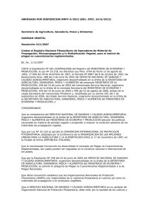 ABROGADA POR DISPOSICION DNPV 4/2013 (BOL. OFIC. 24/6/2013)