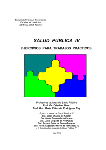 SALUD PUBLICA IV - Facultad de Medicina