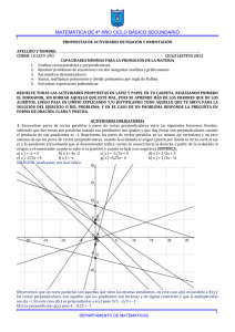 MATEMÁTICA DE 4º AÑO CICLO BÁSICO SECUNDARIO