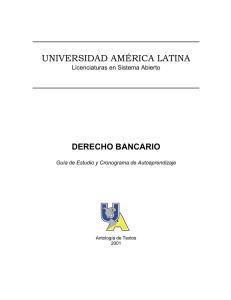 1. derecho bancario, fuentes y caracteres