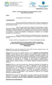 ORDENANZA-2654 REGISTRO DE EMPRENDEDORES