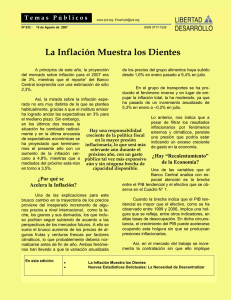 La Inflación Muestra los Dientes