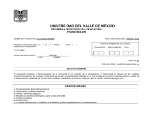 MACROECONOMIA - Universidad del Valle de México