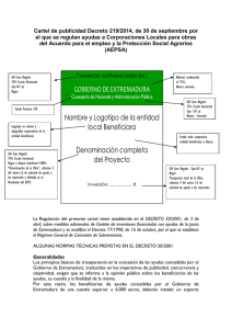 Cartel Publicidad - Junta de Extremadura