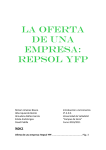 LA OFERTA DE UNA EMPRESA: REPSOL YPF