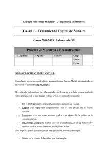 TAA01 – Tratamiento Digital de Señales Práctica 2: Muestreo y Reconstrucción
