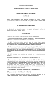 Año 1994 1997 - Superintendencia Financiera de Colombia