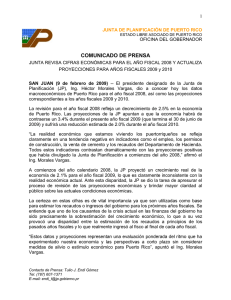 1 JUNTA DE PLANIFICACIÓN DE PUERTO RICO ESTADO LIBRE