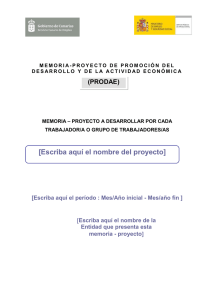 PROGRAMA DE AGENTES DE EMPLEO Y DESARROLLO LOCAL