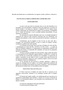 PACTO LOCAL POR EL EMPLEO DE CASTRO DEL R IO