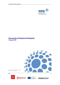 Programa PIPE - Cámara de Comercio e Industria de Burgos