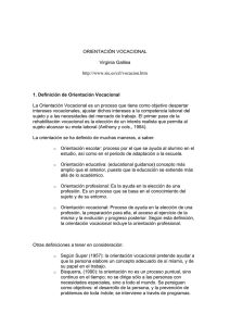 Definici&oacute;n de orientaci&oacute;n vocacional 1