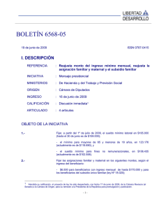 BOLETÍN 6568-05  I. DESCRIPCIÓN