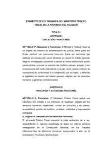 Ley Orgánica del Ministerio Público Fiscal