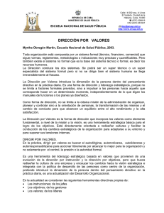 Dirección por valores