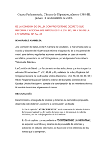 Gaceta Parlamentaria, C&aacute;mara de Diputados, n&uacute;mero 1380-III,