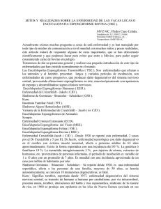 Encefalopatía Espongiforme Bovina - FMVZ-UNAM