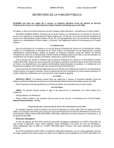 SECRETARÍA DE LA FUNCIÓN PÚBLICA  (Primera sección) DIARIO OFICIAL