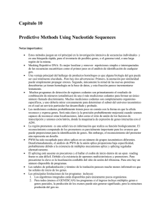 Capítulo 10 Predictive Methods Using Nucleotide Sequences