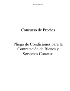 _PLIEGO DE CONDICIONES PARA LA CONTRATACIÓN