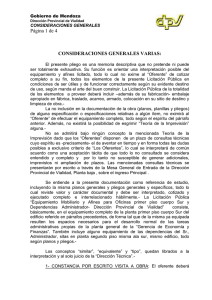 Consideraciones generales - Vialidad Provincial Mendoza Argentina