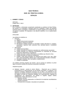 El diagnóstico de cefalea es eminentemente clínico y está basado