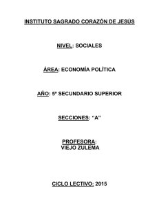 planificacion de economia politica para 5to sociales 2015