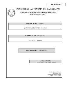 UNIVERSIDAD  AUTONOMA  DE  TAMAULIPAS UNIDAD ACADEMICA MULTIDISCIPLINARIA REYNOSA-AZTLAN