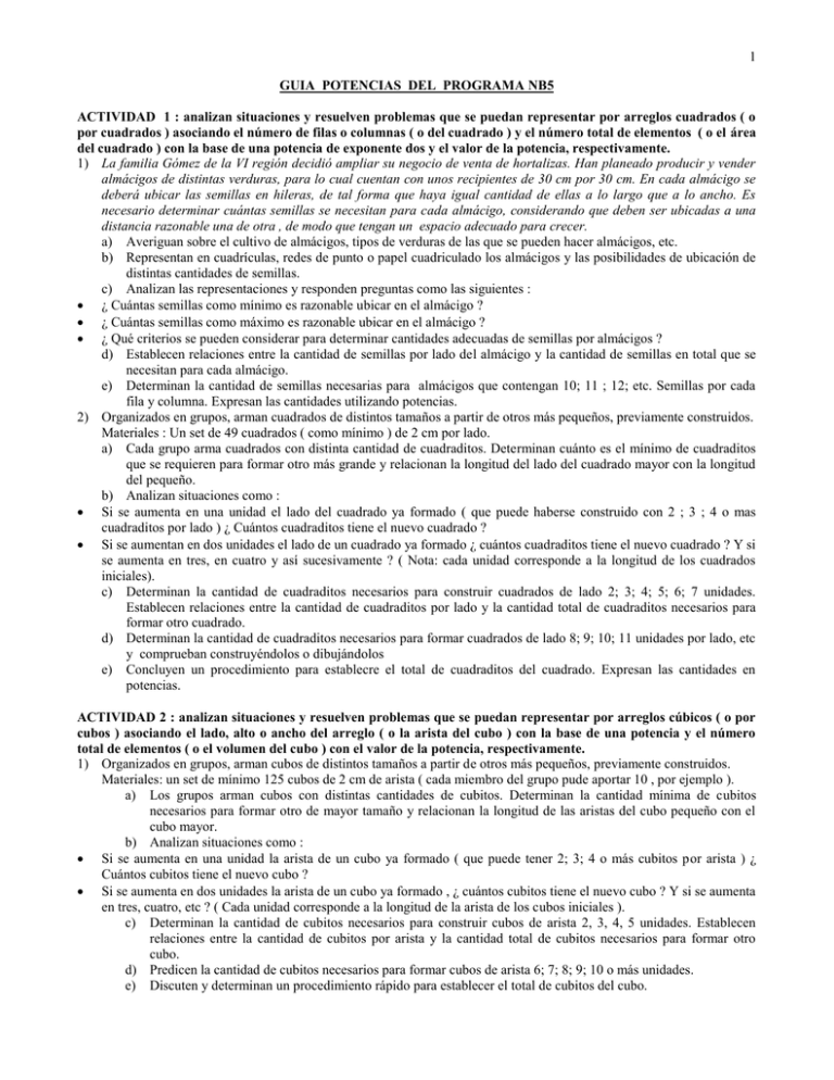 GUIA POTENCIAS DEL PROGRAMA