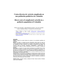Costos directos de varicela complicada en una población pediátrica de Colombia