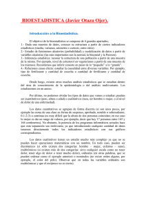 BIOESTADISTICA (Javier Otazu Ojer).  Introducción a la Bioestadística.