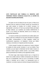 VOTO PARTICULAR QUE FORMULA EL MINISTRO JOSÉ