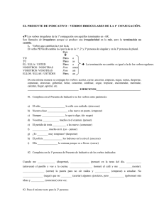 Presente - 1ª conjugación