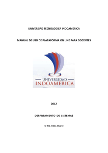 UNIVERSIAD TECNOLOGICA INDOAMERICA MANUAL DE USO