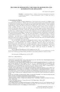 RECURSO DE REPOSICI&Oacute;N Y RECURSO DE