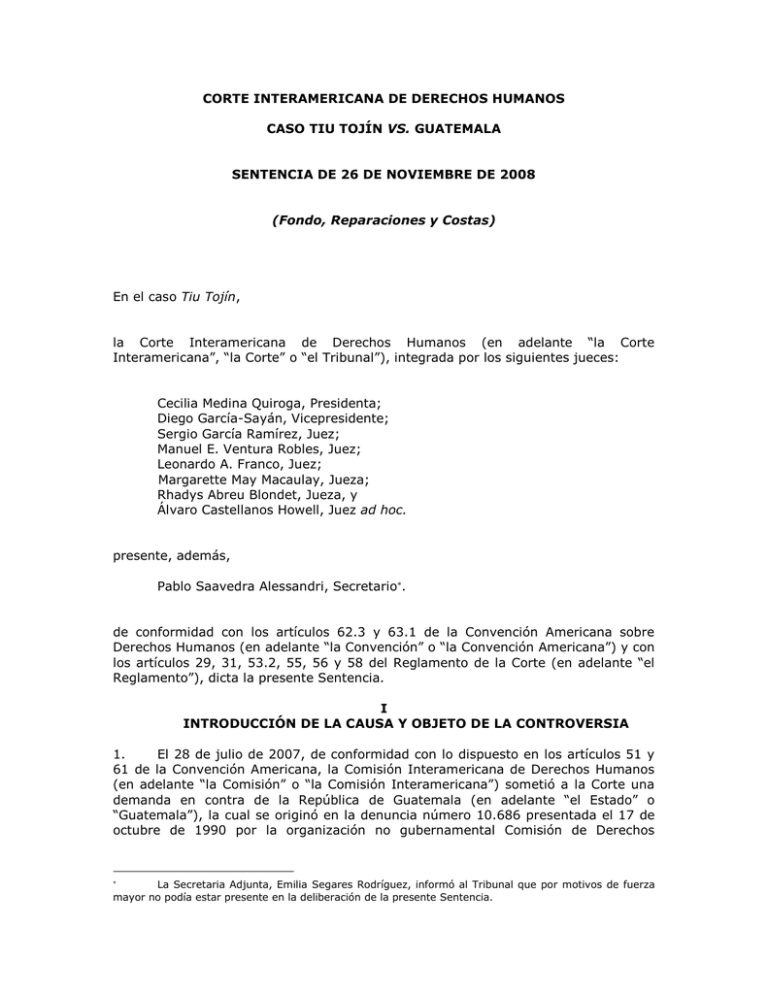 Sentencia - Corte Interamericana De Derechos Humanos