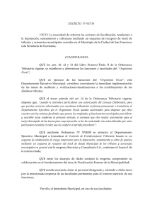 DECRETO N&ordm; 057/10 VISTO: La necesidad de reforzar las acciones