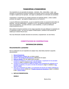 CONSTITUCION DE COOPERATIVAS