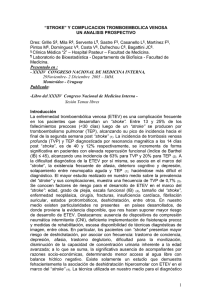 “STROKE” Y COMPLICACION