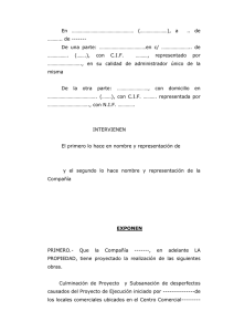 Modelo de contrato de reformas de obras