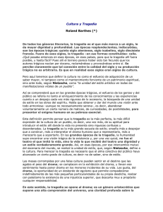 Un texto in&eacute;dito y juvenil de Roland Barthes - Con