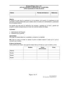 B Cuestionario de investigación preliminar - Auditoría