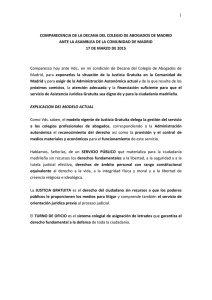 texto integro de la intervención de la decana del colegio de madrid