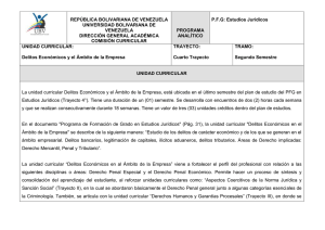 REPÚBLICA BOLIVARIANA DE VENEZUELA P.F.G: Estudios Jurídicos UNIVERSIDAD BOLIVARIANA DE