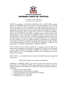 CONTRATO SERVICIO - Escuela Nacional de la Judicatura